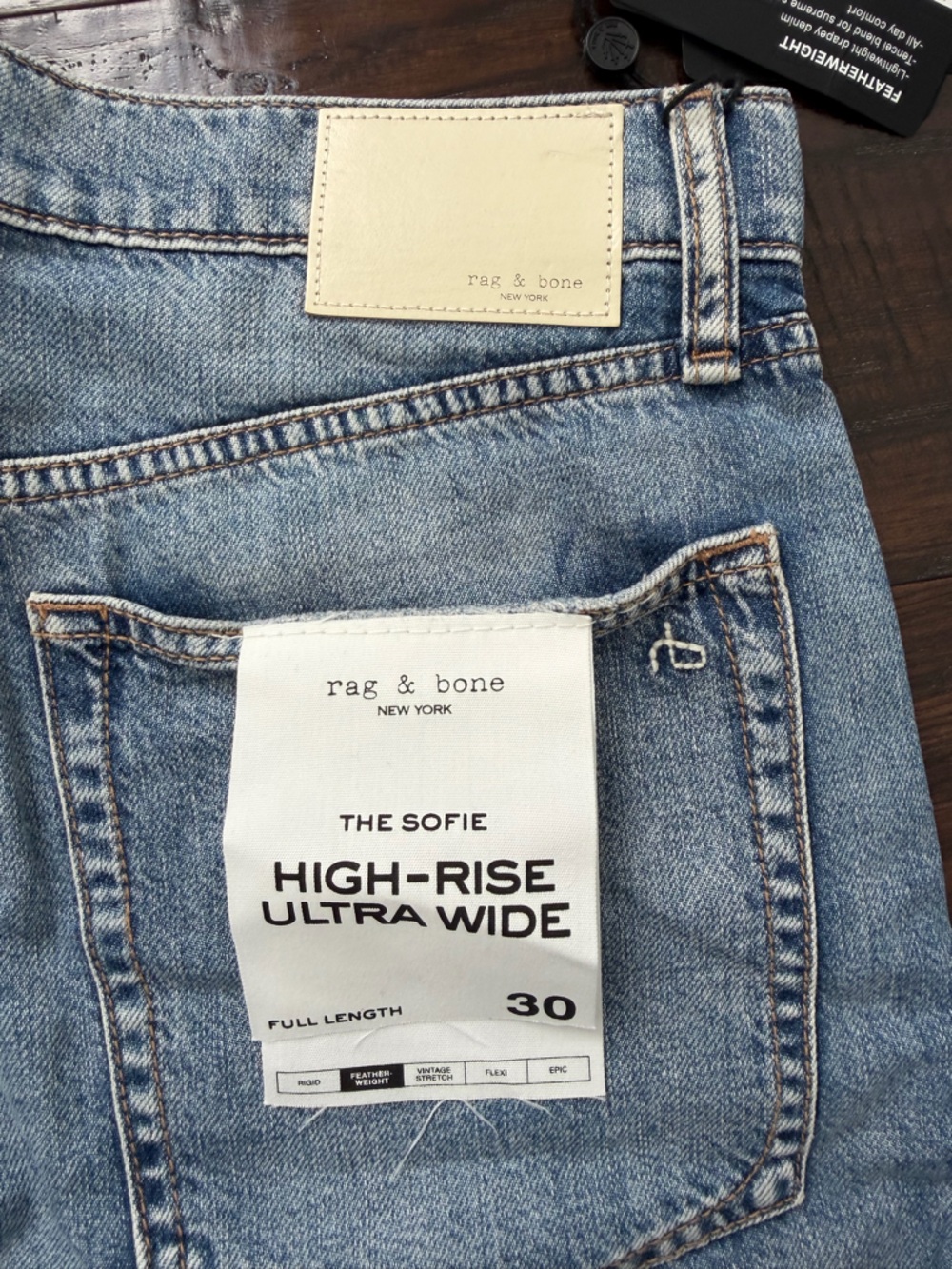 Rag & Bone “The Sofie” .High-Rise. Ultra Wide Leg. Full Length. - Picture 3 of 5